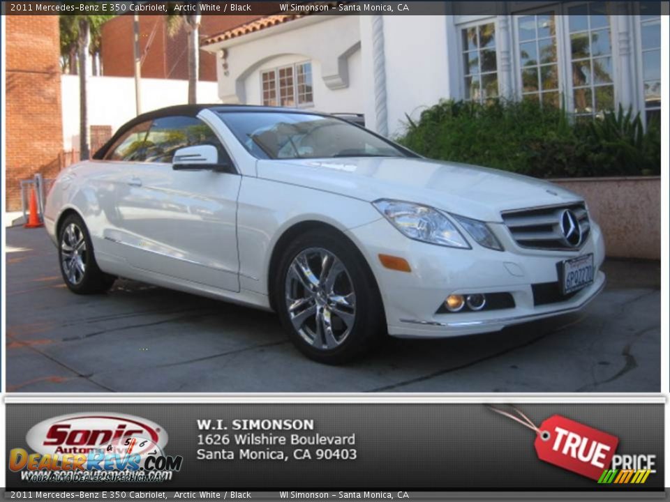 2011 Mercedes-Benz E 350 Cabriolet Arctic White / Black Photo #26