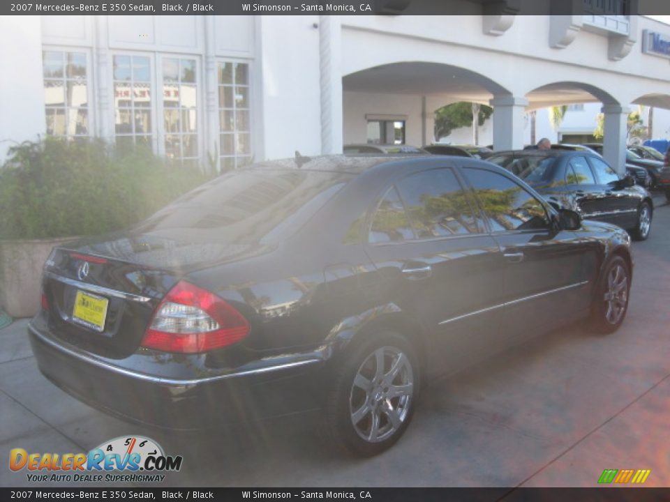 2007 Mercedes-Benz E 350 Sedan Black / Black Photo #2