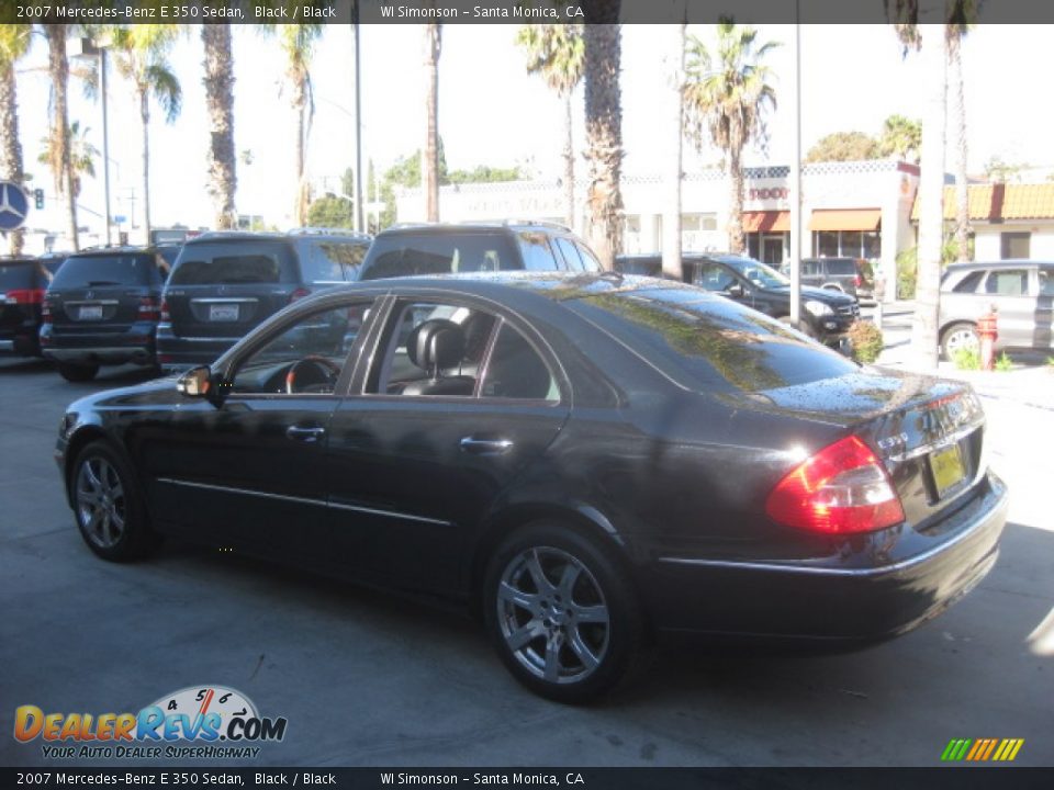 2007 Mercedes-Benz E 350 Sedan Black / Black Photo #4