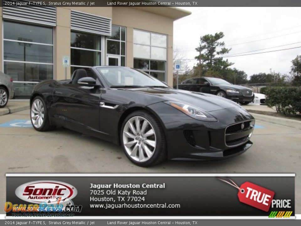 2014 Jaguar F-TYPE S Stratus Grey Metallic / Jet Photo #1