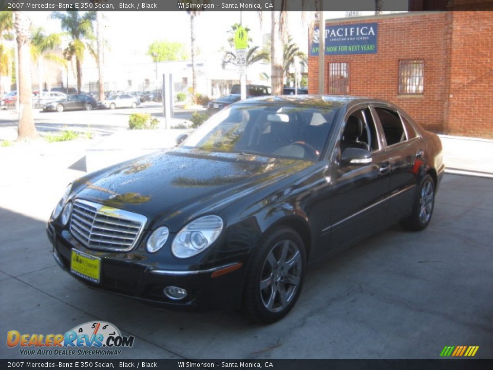 2007 Mercedes-Benz E 350 Sedan Black / Black Photo #5