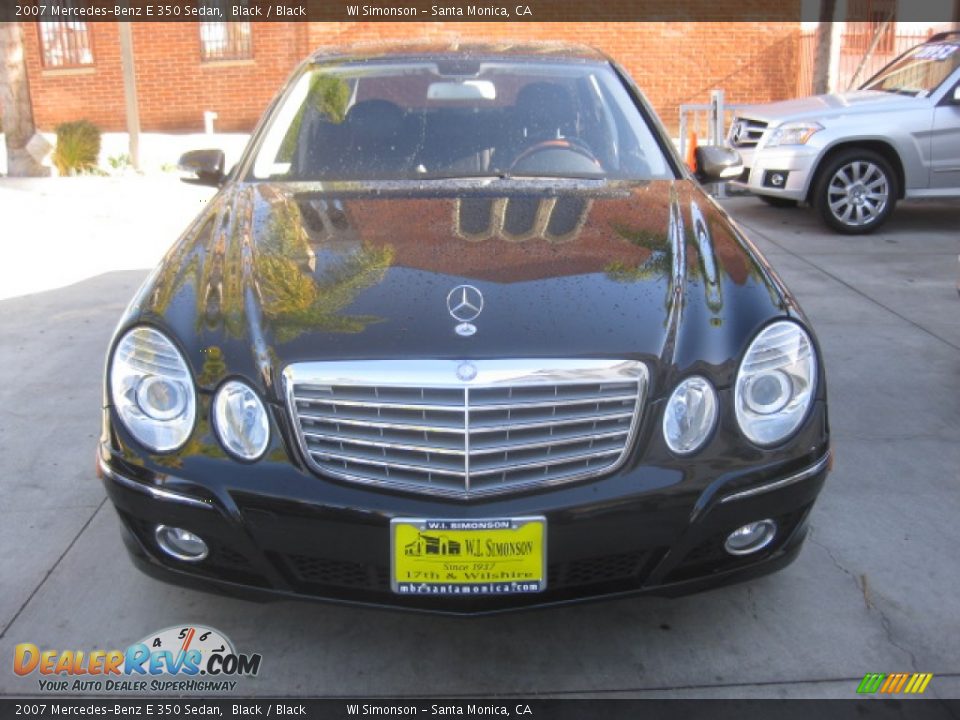 2007 Mercedes-Benz E 350 Sedan Black / Black Photo #6