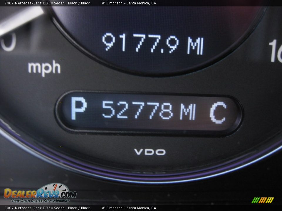 2007 Mercedes-Benz E 350 Sedan Black / Black Photo #10