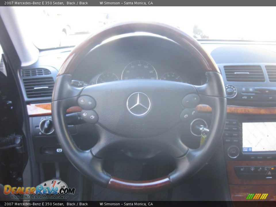 2007 Mercedes-Benz E 350 Sedan Black / Black Photo #11