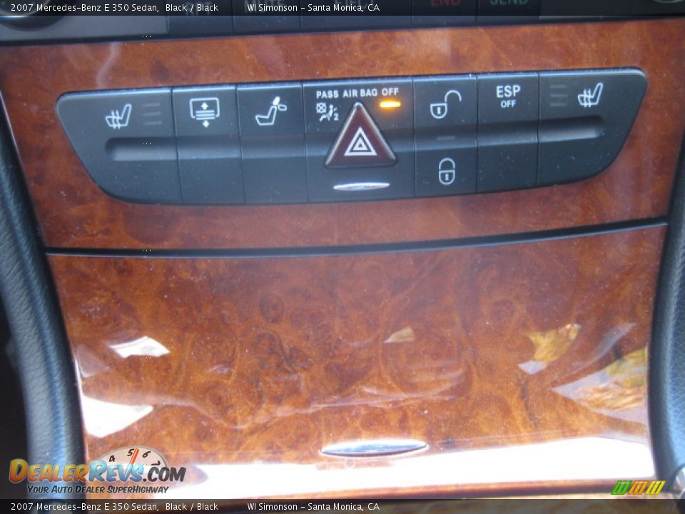 2007 Mercedes-Benz E 350 Sedan Black / Black Photo #13