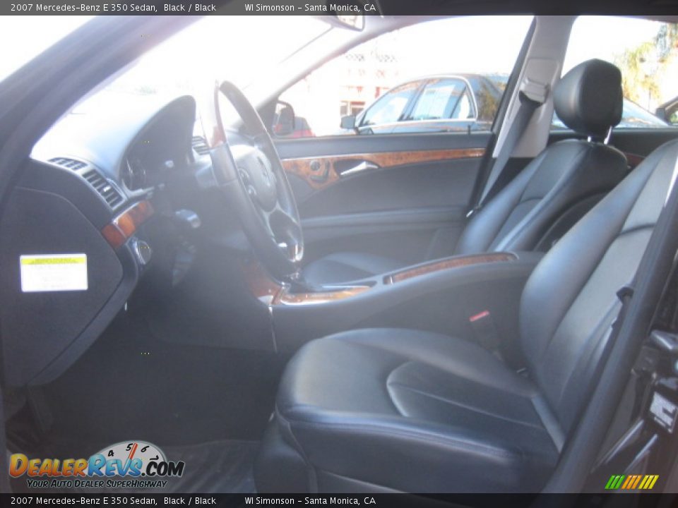 2007 Mercedes-Benz E 350 Sedan Black / Black Photo #18
