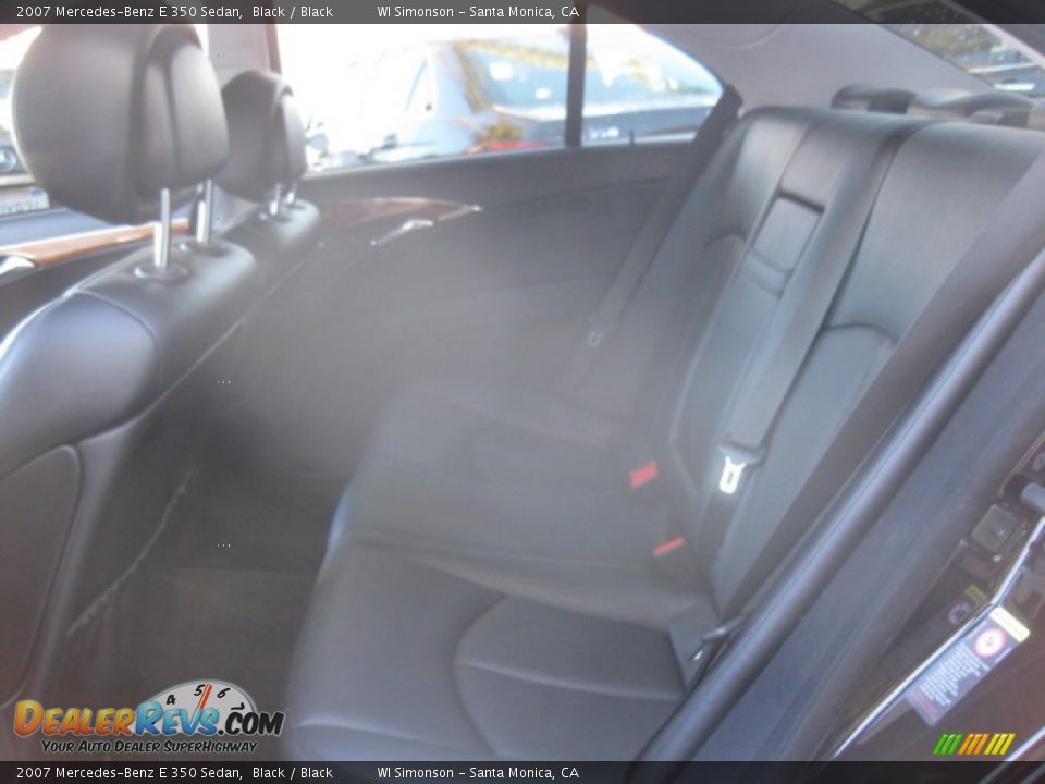 2007 Mercedes-Benz E 350 Sedan Black / Black Photo #19