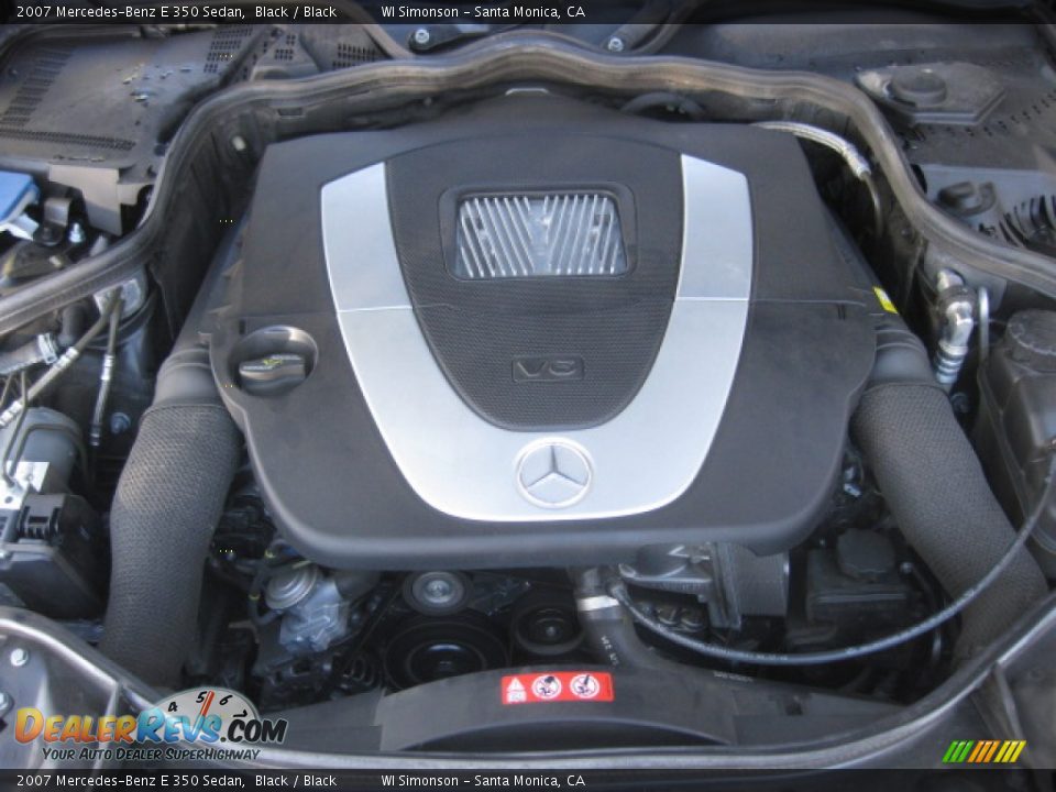 2007 Mercedes-Benz E 350 Sedan Black / Black Photo #22