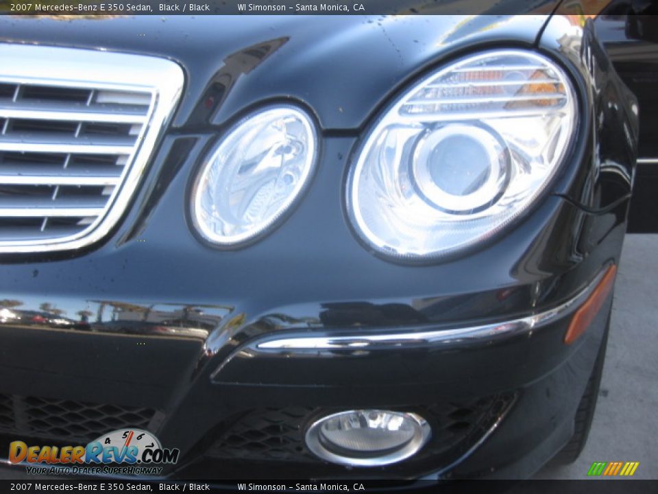 2007 Mercedes-Benz E 350 Sedan Black / Black Photo #23