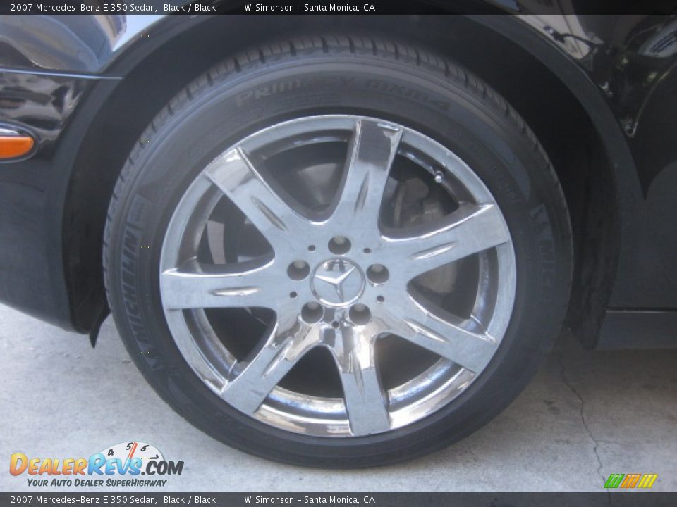 2007 Mercedes-Benz E 350 Sedan Black / Black Photo #24