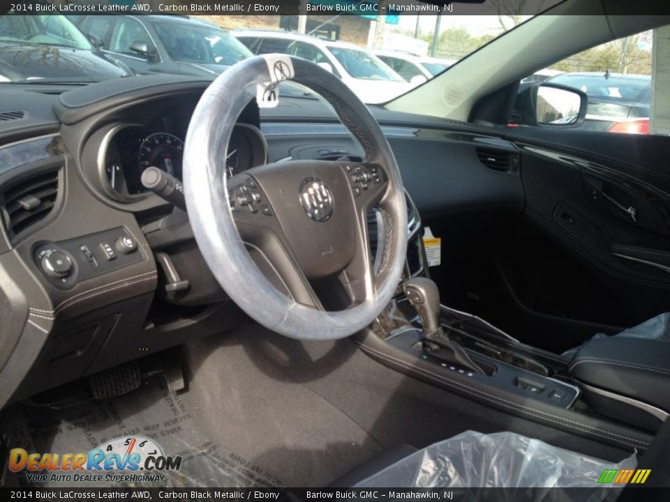 2014 Buick LaCrosse Leather AWD Carbon Black Metallic / Ebony Photo #8