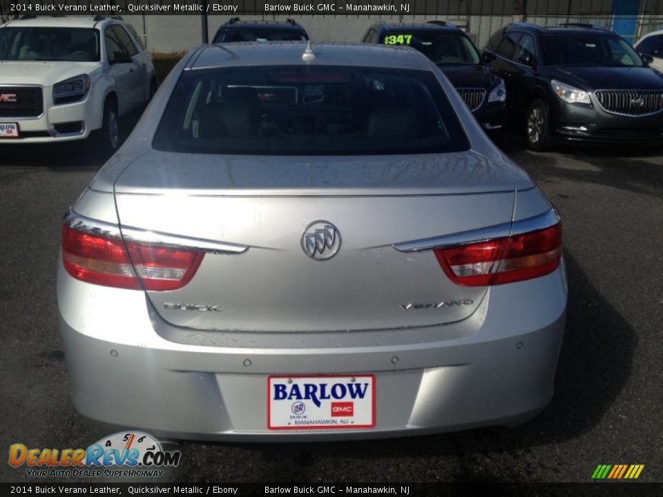 2014 Buick Verano Leather Quicksilver Metallic / Ebony Photo #5