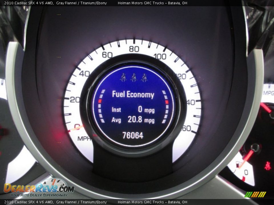 2010 Cadillac SRX 4 V6 AWD Gray Flannel / Titanium/Ebony Photo #20