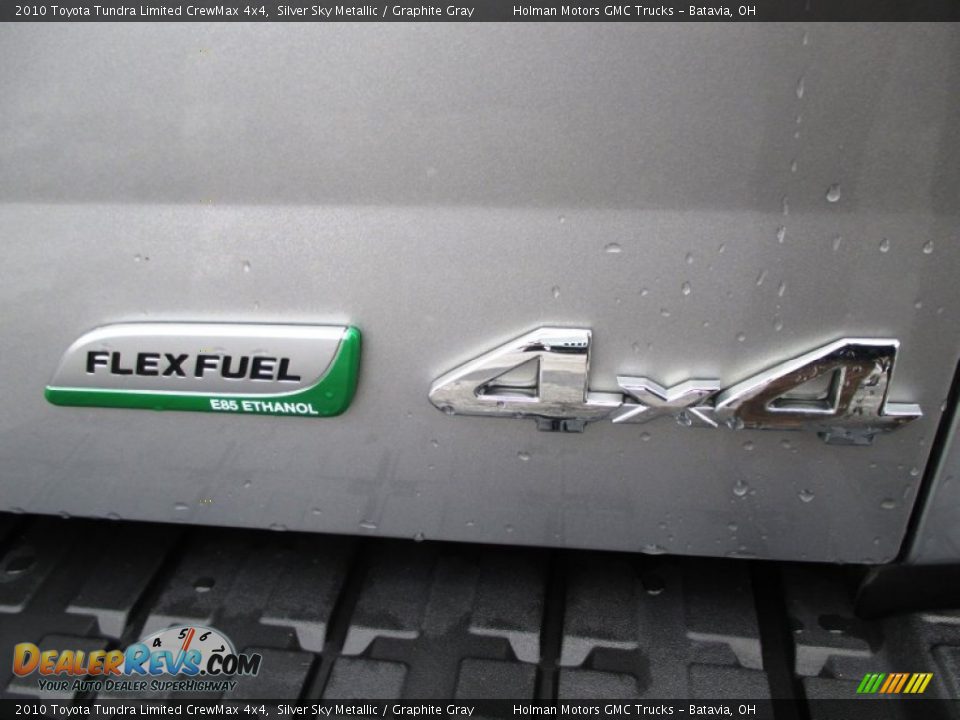2010 Toyota Tundra Limited CrewMax 4x4 Silver Sky Metallic / Graphite Gray Photo #33