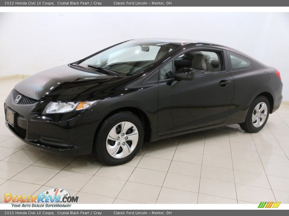 Front 3/4 View of 2013 Honda Civic LX Coupe Photo #3