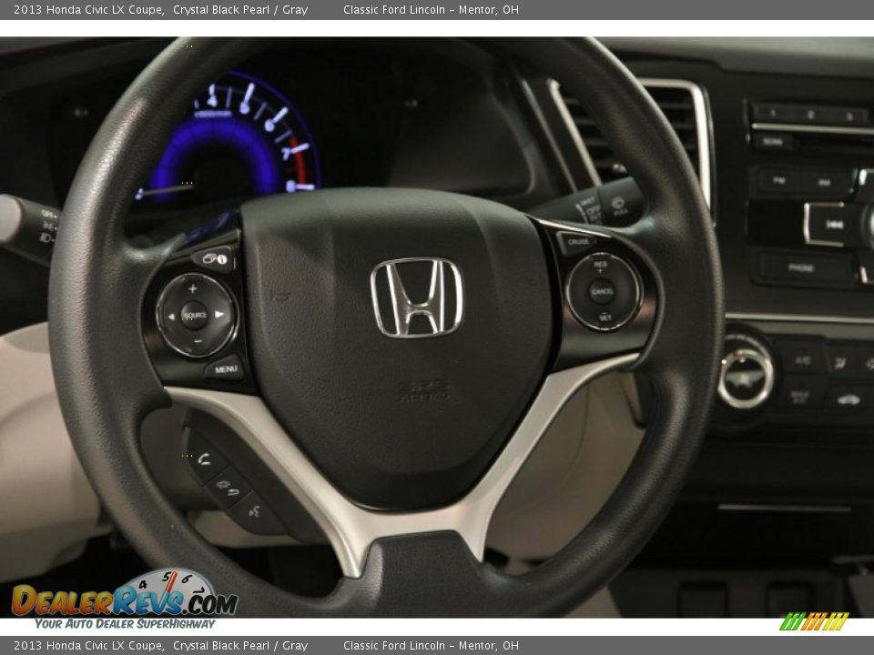 2013 Honda Civic LX Coupe Steering Wheel Photo #7