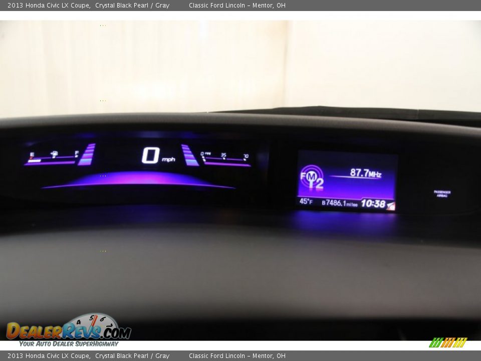2013 Honda Civic LX Coupe Gauges Photo #8