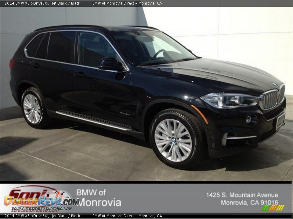2014 BMW X5 xDrive50i Jet Black / Black Photo #1