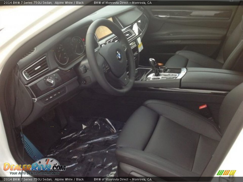 Black Interior - 2014 BMW 7 Series 750Li Sedan Photo #6