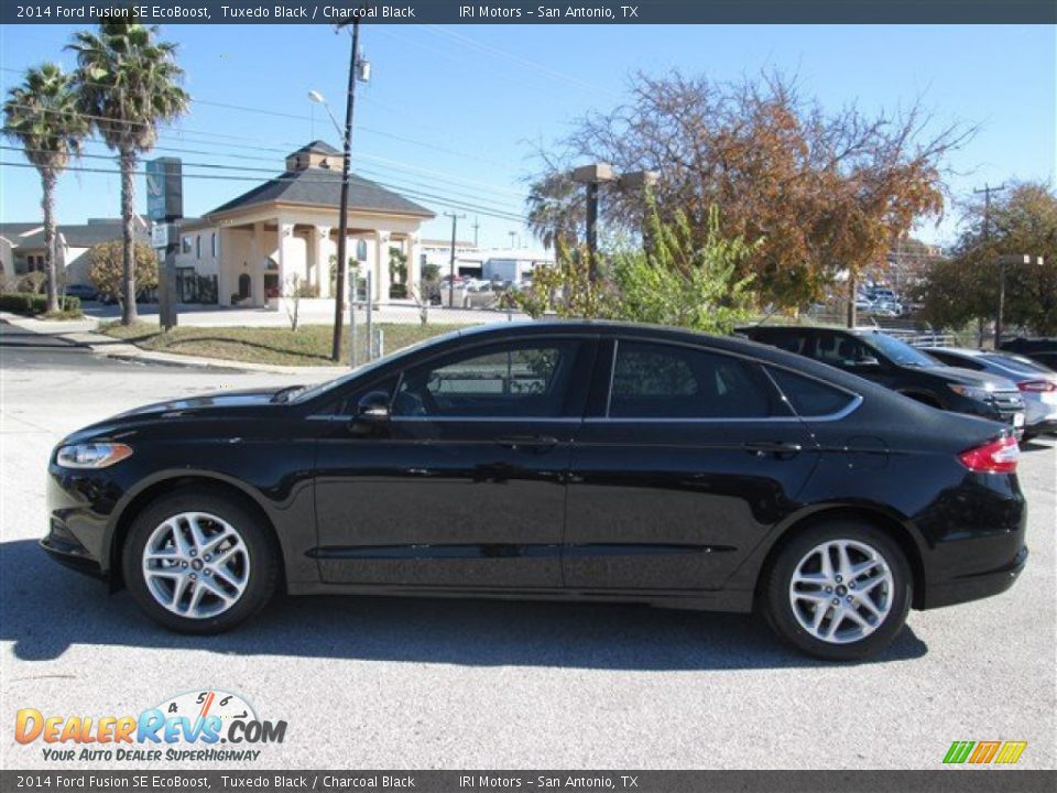 2014 Ford Fusion SE EcoBoost Tuxedo Black / Charcoal Black Photo #2