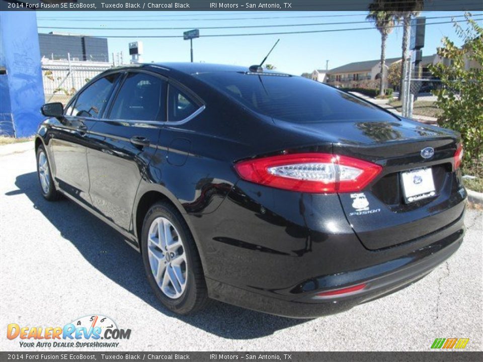 2014 Ford Fusion SE EcoBoost Tuxedo Black / Charcoal Black Photo #3