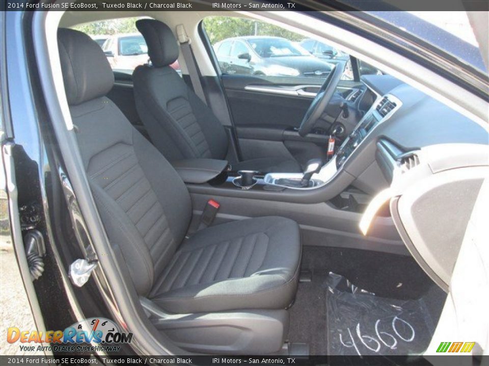 2014 Ford Fusion SE EcoBoost Tuxedo Black / Charcoal Black Photo #9