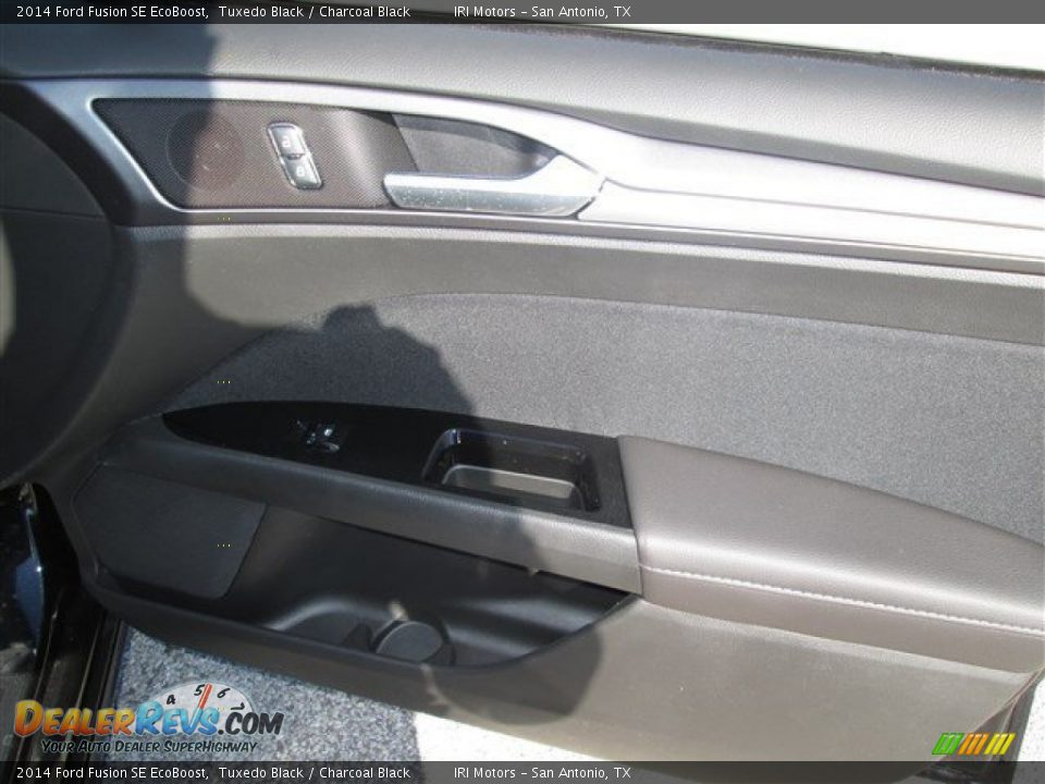 2014 Ford Fusion SE EcoBoost Tuxedo Black / Charcoal Black Photo #10