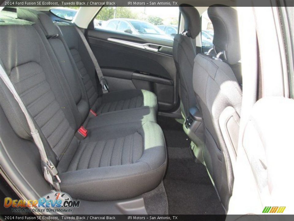 2014 Ford Fusion SE EcoBoost Tuxedo Black / Charcoal Black Photo #12