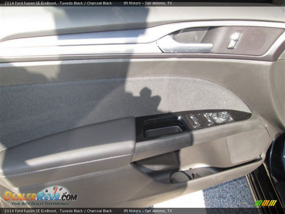 2014 Ford Fusion SE EcoBoost Tuxedo Black / Charcoal Black Photo #20