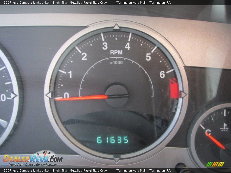 2007 Jeep Compass Limited 4x4 Bright Silver Metallic / Pastel Slate Gray Photo #20