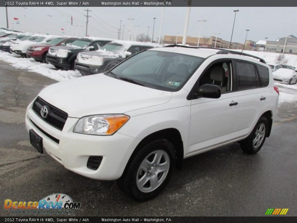 2012 Toyota RAV4 I4 4WD Super White / Ash Photo #5