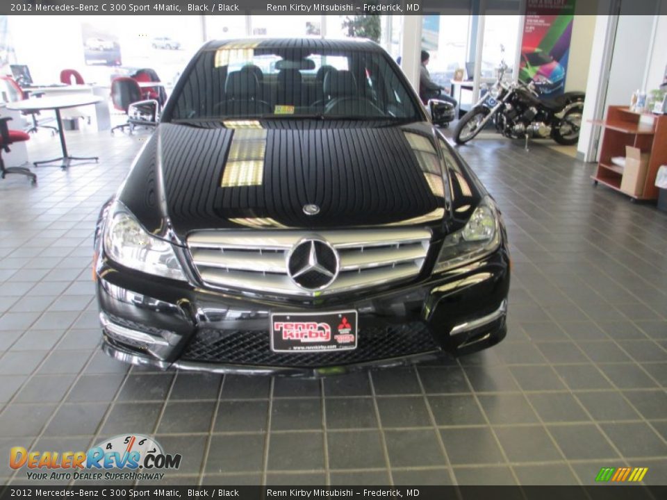 2012 Mercedes-Benz C 300 Sport 4Matic Black / Black Photo #2