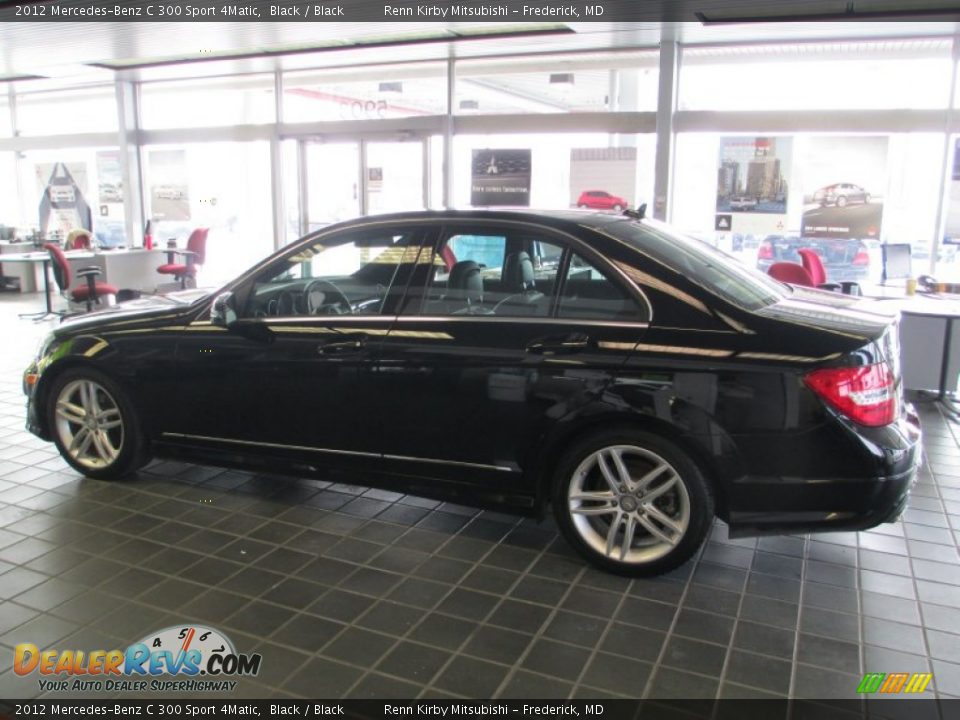 2012 Mercedes-Benz C 300 Sport 4Matic Black / Black Photo #4