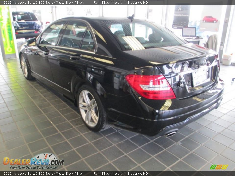 2012 Mercedes-Benz C 300 Sport 4Matic Black / Black Photo #5
