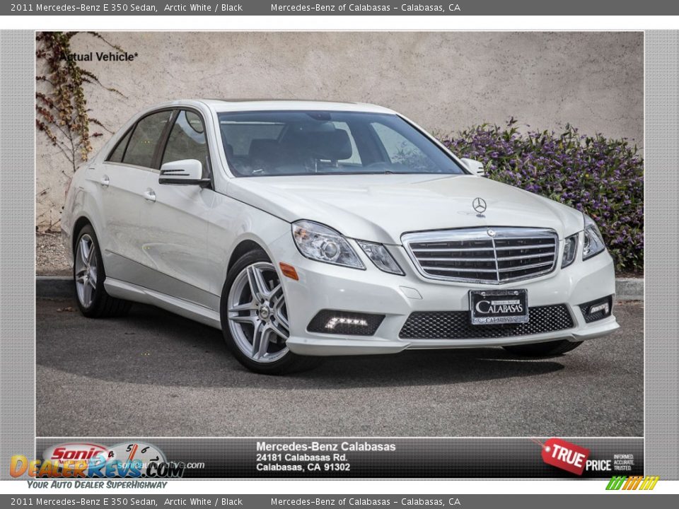 2011 Mercedes-Benz E 350 Sedan Arctic White / Black Photo #1