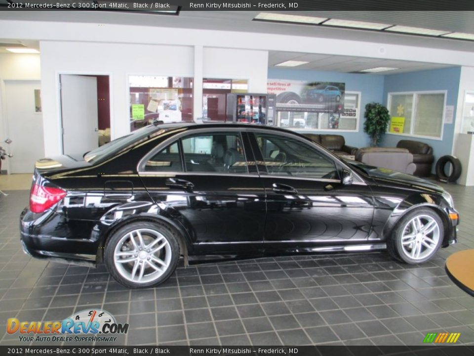 2012 Mercedes-Benz C 300 Sport 4Matic Black / Black Photo #8