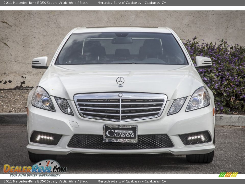 2011 Mercedes-Benz E 350 Sedan Arctic White / Black Photo #2