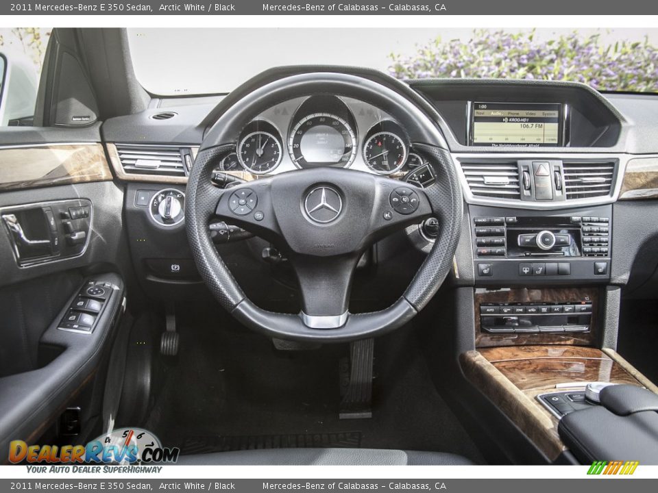 2011 Mercedes-Benz E 350 Sedan Arctic White / Black Photo #4