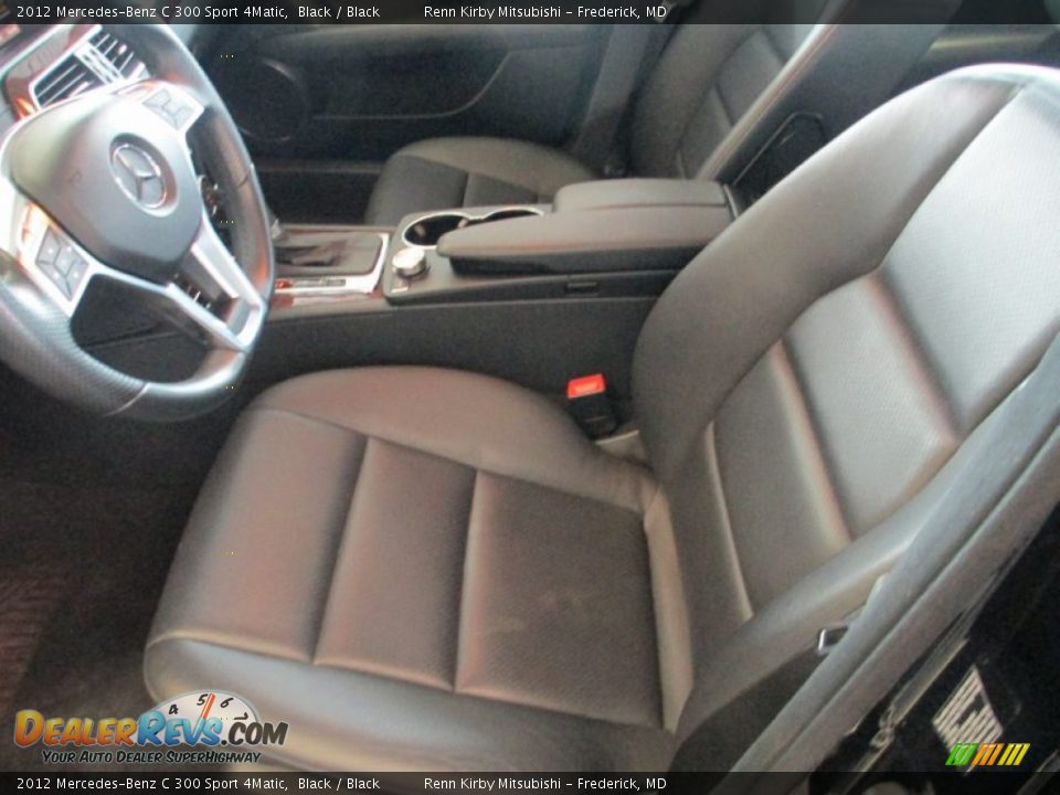 2012 Mercedes-Benz C 300 Sport 4Matic Black / Black Photo #11