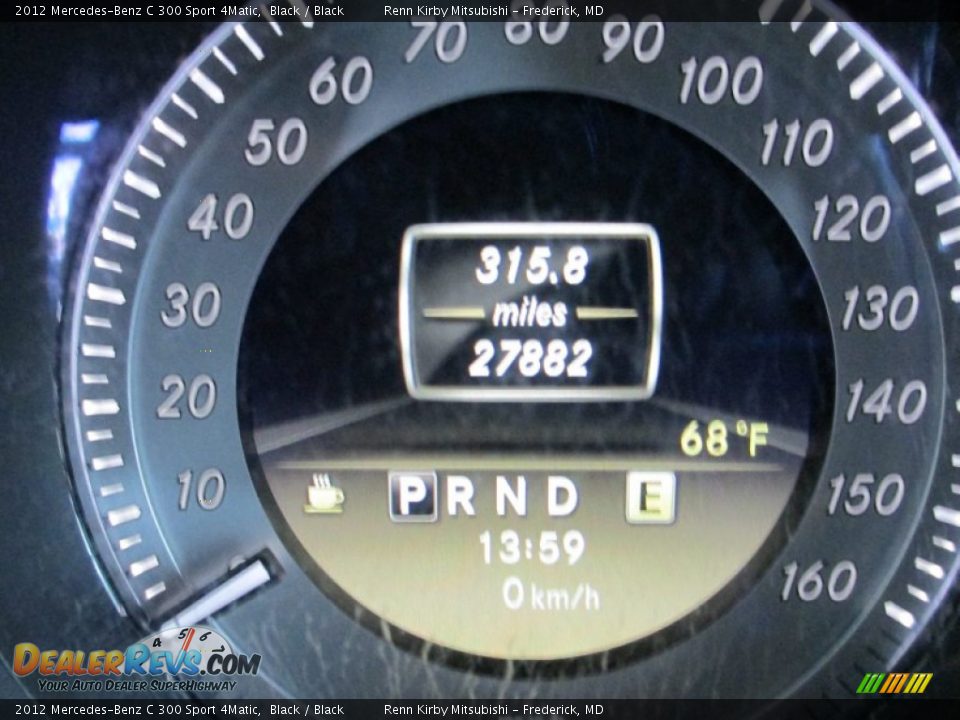 2012 Mercedes-Benz C 300 Sport 4Matic Black / Black Photo #14