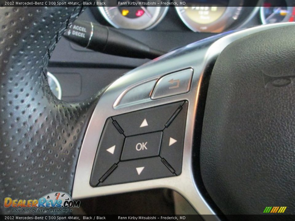 2012 Mercedes-Benz C 300 Sport 4Matic Black / Black Photo #15