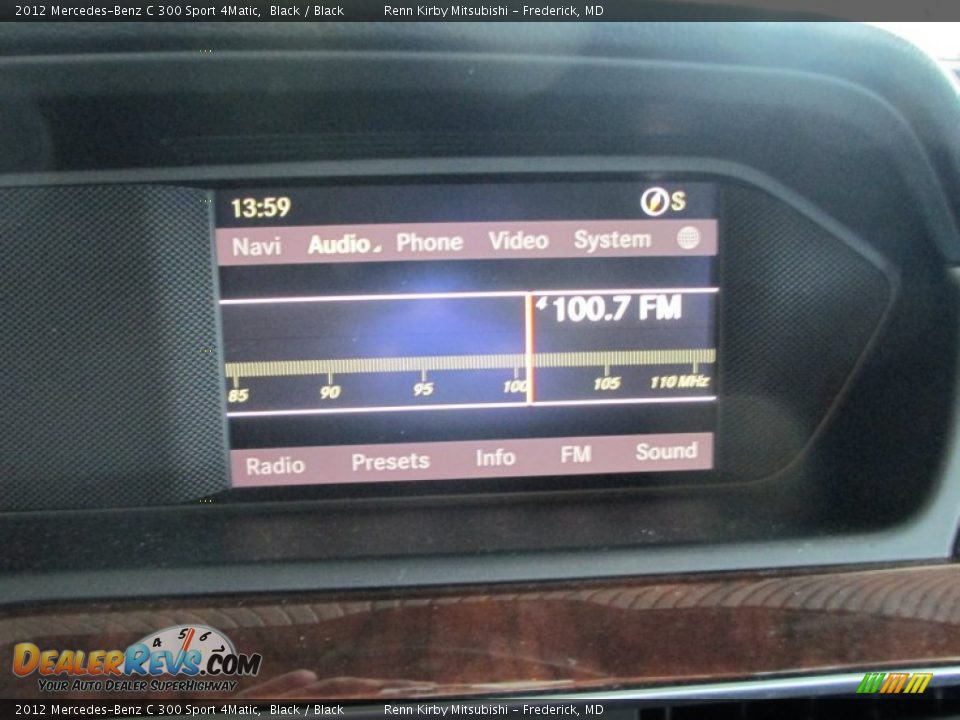 2012 Mercedes-Benz C 300 Sport 4Matic Black / Black Photo #17