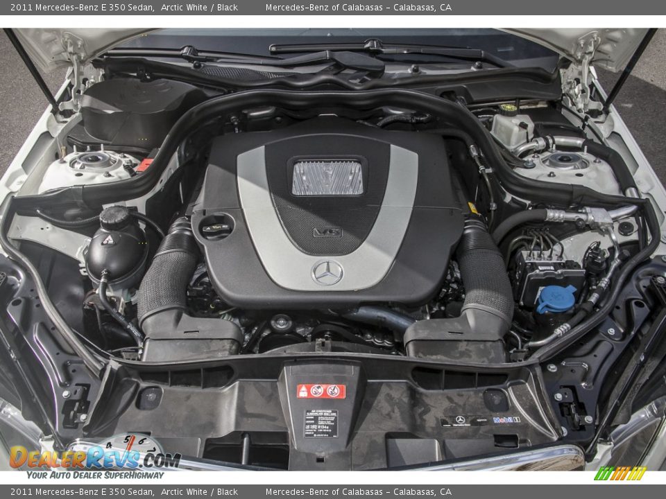 2011 Mercedes-Benz E 350 Sedan Arctic White / Black Photo #9
