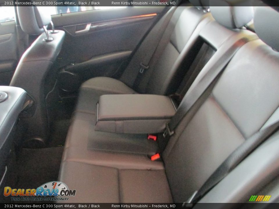 2012 Mercedes-Benz C 300 Sport 4Matic Black / Black Photo #24