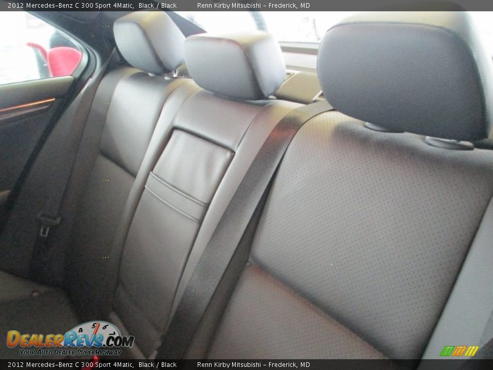 2012 Mercedes-Benz C 300 Sport 4Matic Black / Black Photo #25
