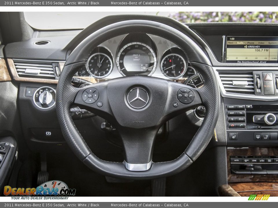 2011 Mercedes-Benz E 350 Sedan Arctic White / Black Photo #14