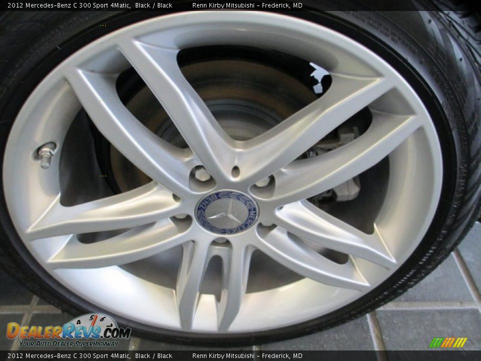 2012 Mercedes-Benz C 300 Sport 4Matic Black / Black Photo #28