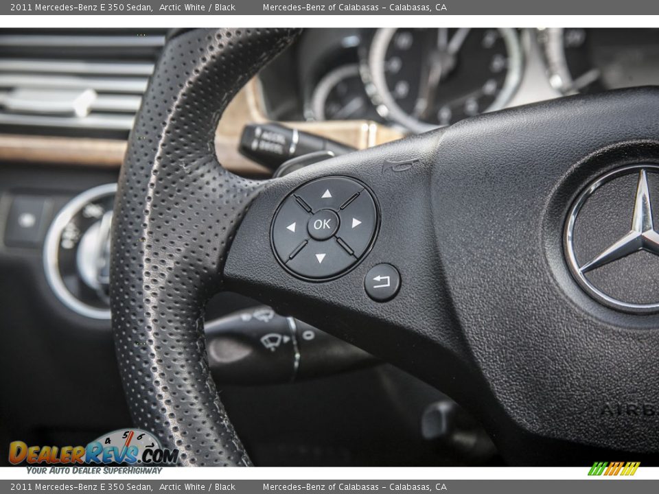 2011 Mercedes-Benz E 350 Sedan Arctic White / Black Photo #16