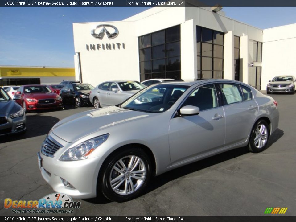 2010 Infiniti G 37 Journey Sedan Liquid Platinum / Graphite Photo #1