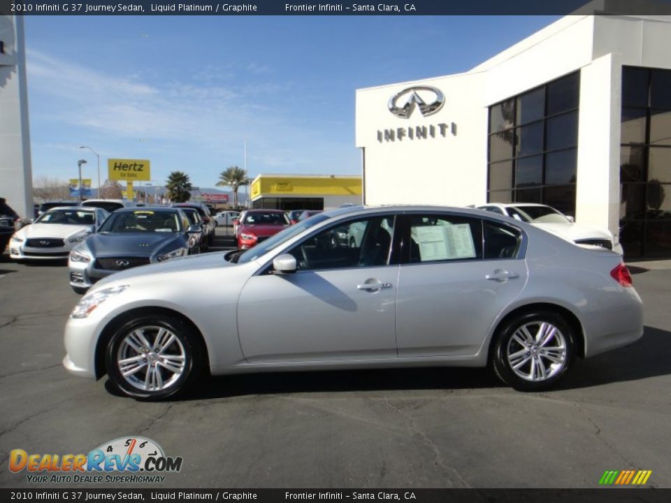 2010 Infiniti G 37 Journey Sedan Liquid Platinum / Graphite Photo #3